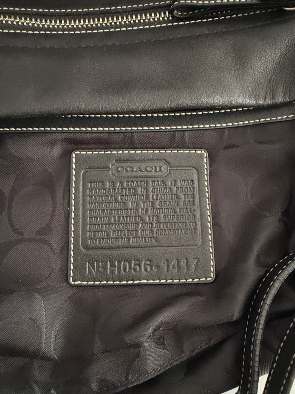 Coach Black Leather Shoulder Hobo with Silver Hardware vintage - Picture 4 of 9